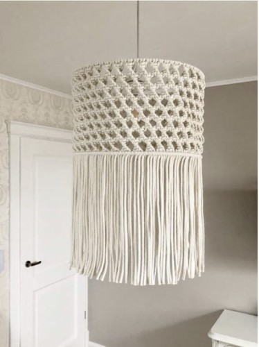 lampa abażur ze sznurka